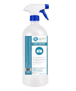 Alternative view of K Sept 1500 ppm Trocloseno de Sodio NaDCC bote de 1 litro