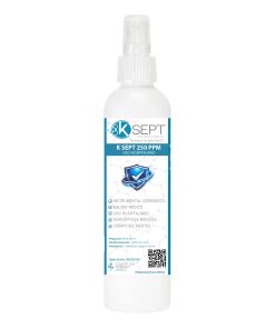 Alternative view of K Sept 250 ppm Trocloseno de Sodio NaDCC  frasco de 250ml