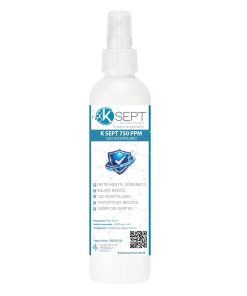 K Sept 750 ppm Trocloseno de Sodio NaDCC  frasco de 250ml