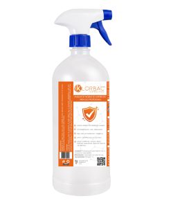 Klor bac 600 PPM Trocloseno de Sodio NaDCC + tensoactivo ( detergente ) Sin colorante bote 1 litro con sobre de 2 gramos en polvo granulado