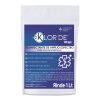 Klor De 1000 ppm Trocloseno de Sodio NaDCC + tensoactivo (detergente) y un colorante azul Sobre de 1 Tableta efervescente para 1 litro